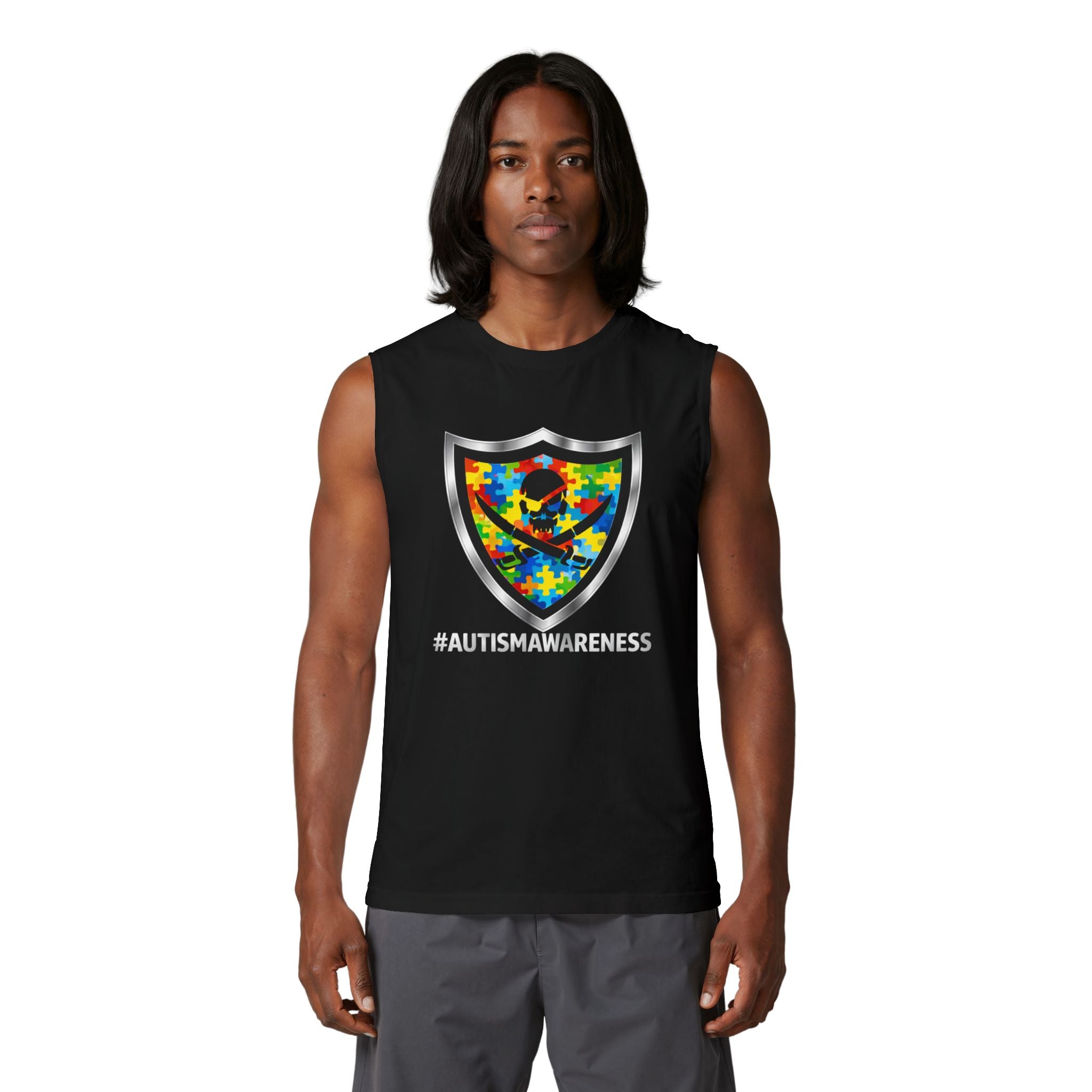 Autism awareness Muscle Tank by OSO